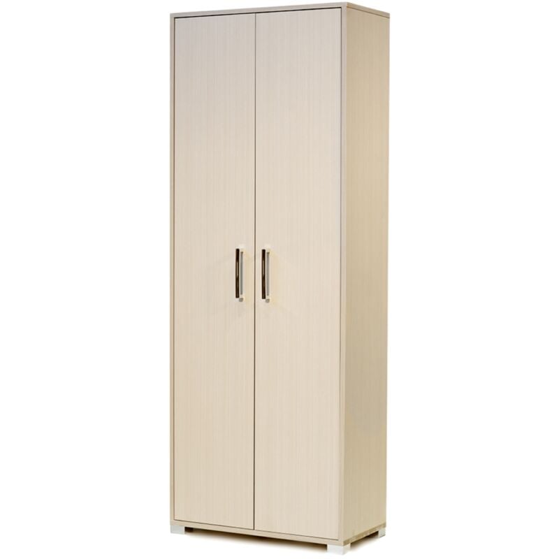foto del prodotto liberoshopping scarpiera 2 ante grande in legno con ripiani 70x189h cm olmo