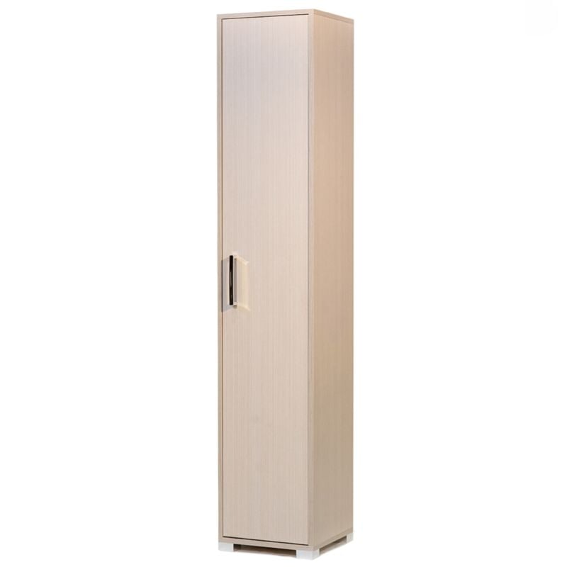 foto del prodotto liberoshopping scarpiera in legno nobilitato 1 anta ripiani interni 37x189h cm olmo