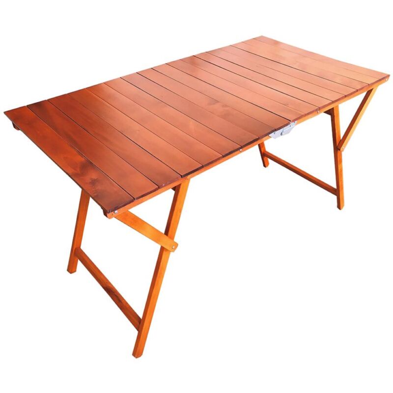 foto del prodotto liberoshopping - tavolo richiudibile in legno pic nic laura 70x140 cm ciliegio