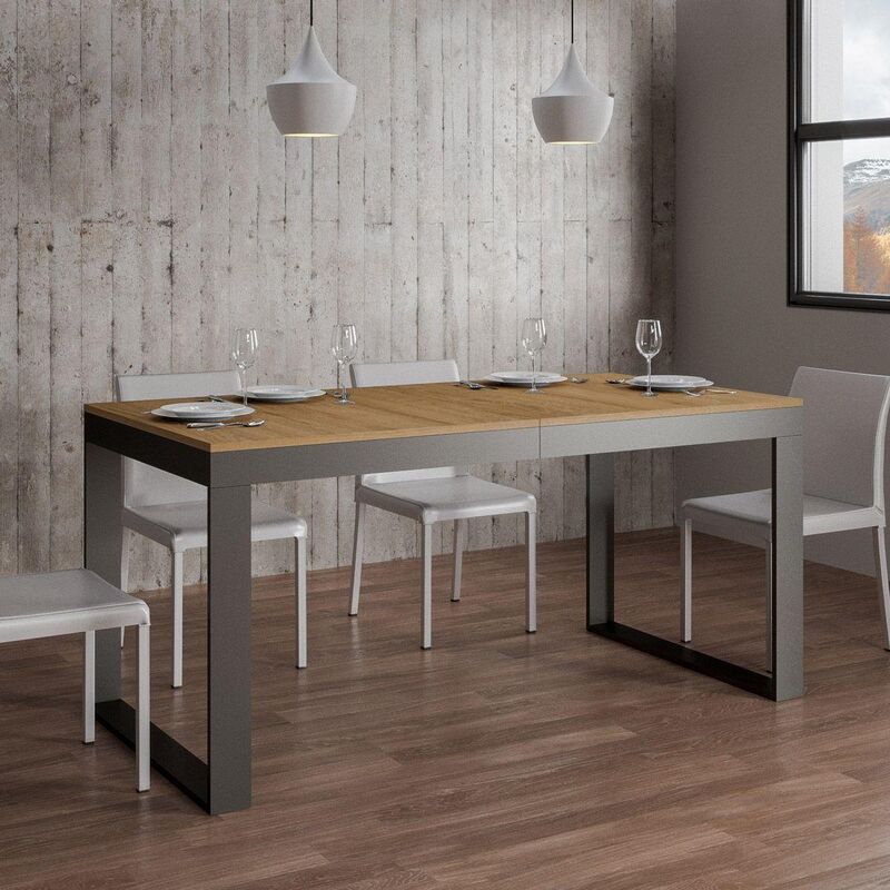 foto del prodotto liberoshopping tavolo tecno evolution 120 allungabile fino a 224 cm noce