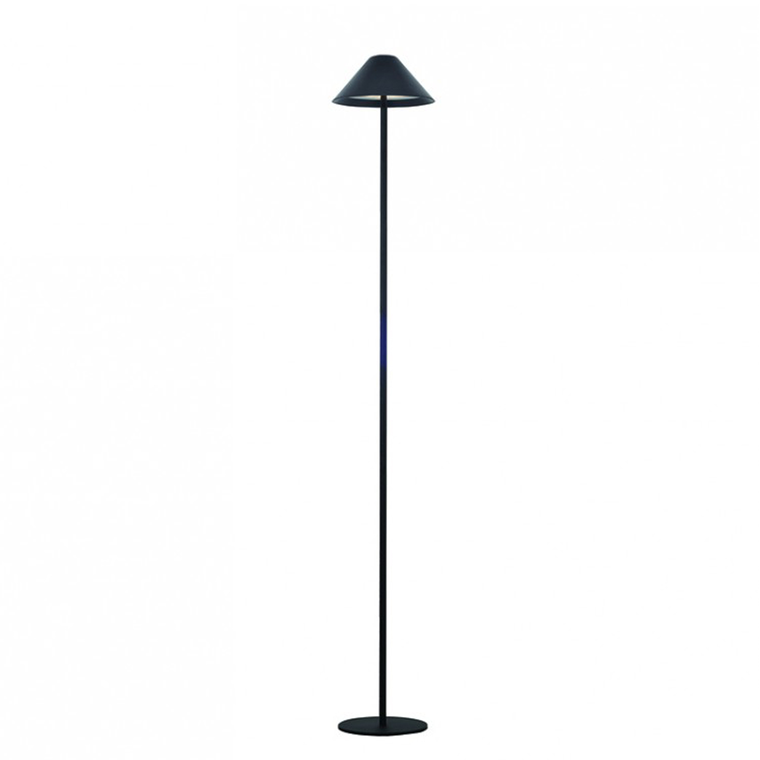 foto del prodotto liberty lampada da terra led 3w 3000k ricaricabile a batteria, dimmer touch, usb-c, portatile per interno ed es nero