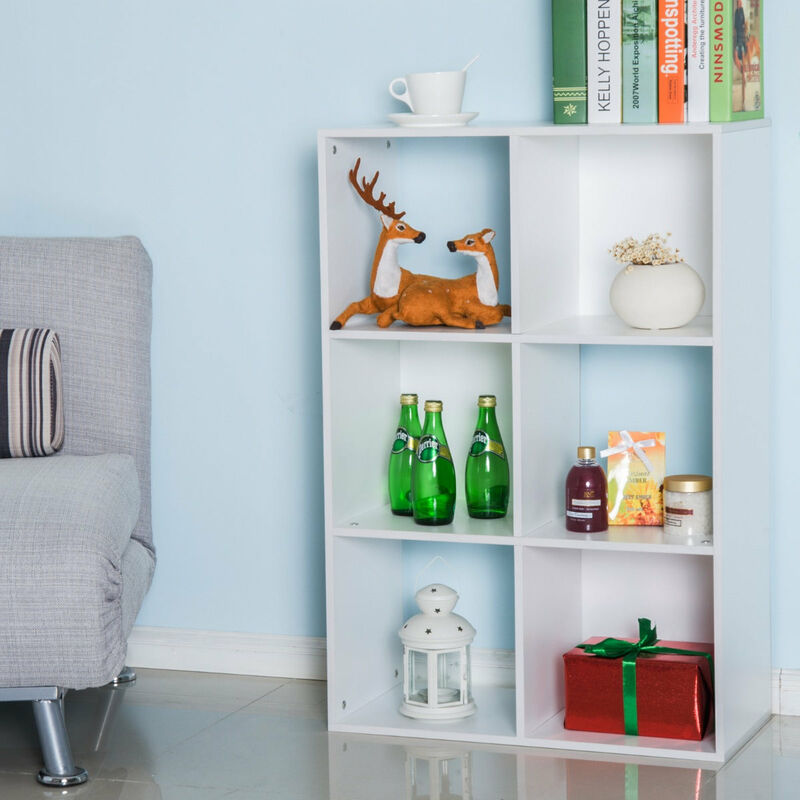 foto del prodotto libreria 3 ripiani 91,5x29,5x61,5 in legno bianco