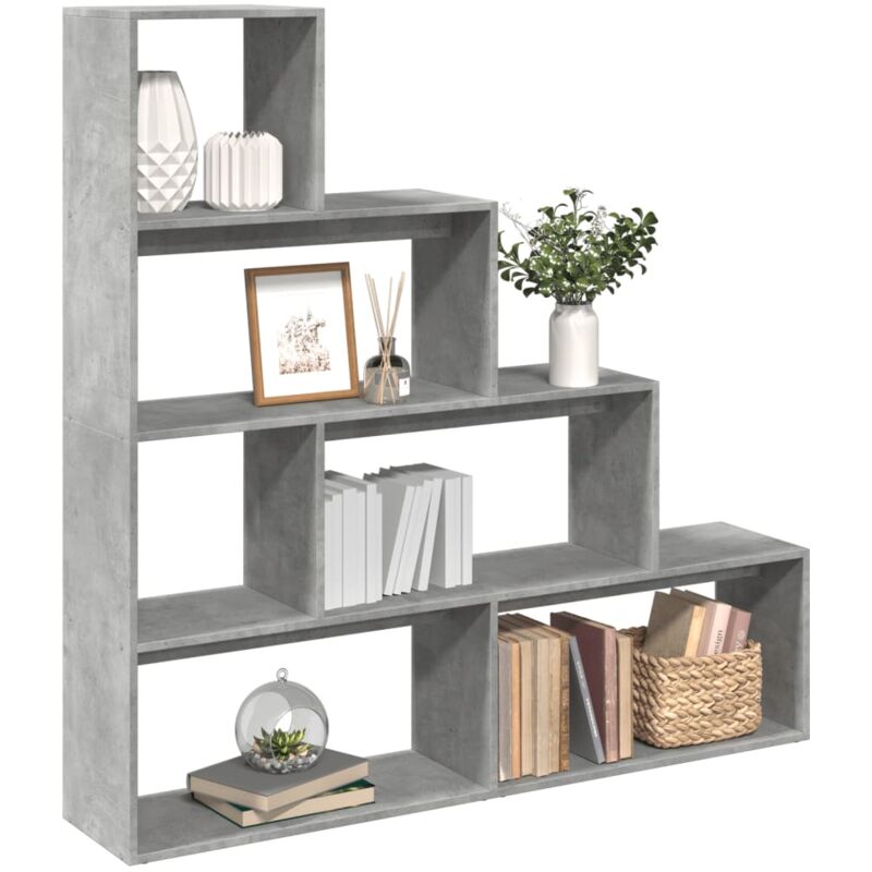 foto del prodotto libreria 4ripiani grigio cemento 143,5x29x143,5cm truciolato vidaxl