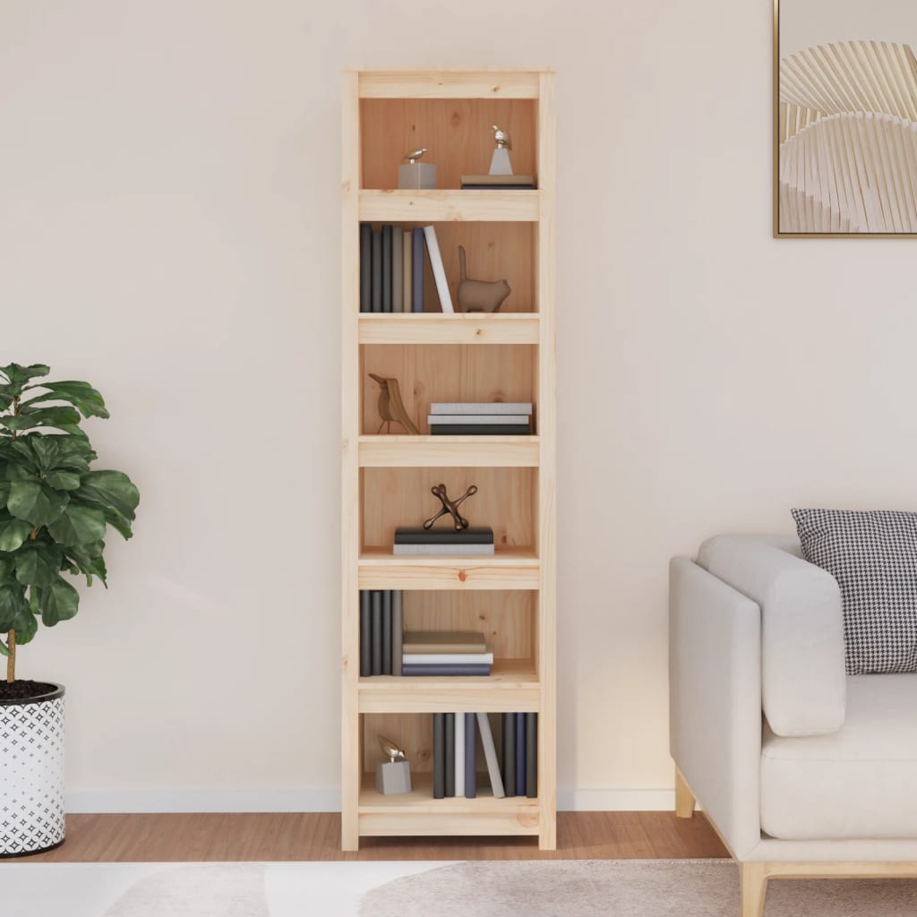 foto del prodotto libreria 50x35x183 cm in legno massello di pino vidaxl