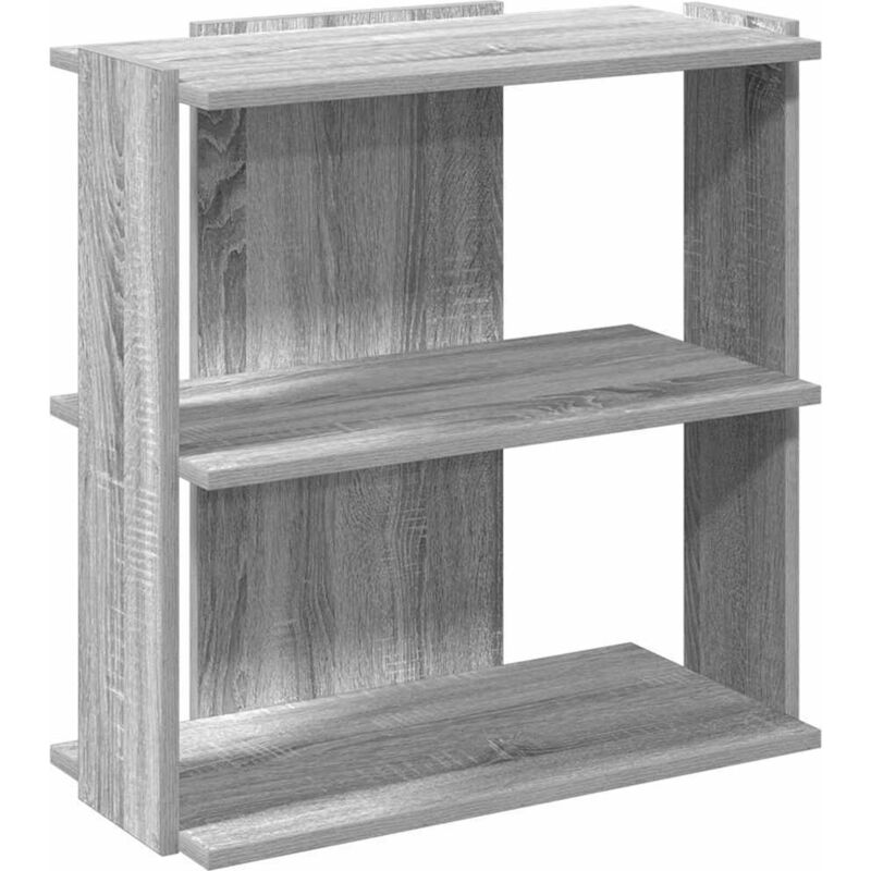 foto del prodotto libreria a 3 ripiani grigio sonoma 60x30x60cm legno multistrato - vidaxl