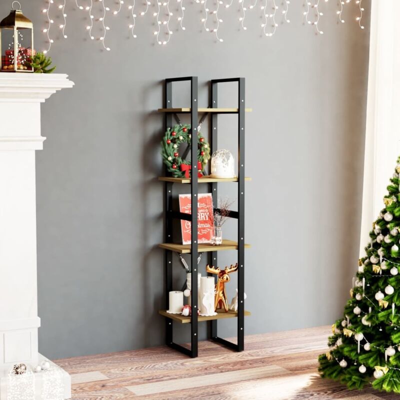 foto del prodotto libreria a 4 ripiani 40x30x140 cm in legno massello di pino vidaxl