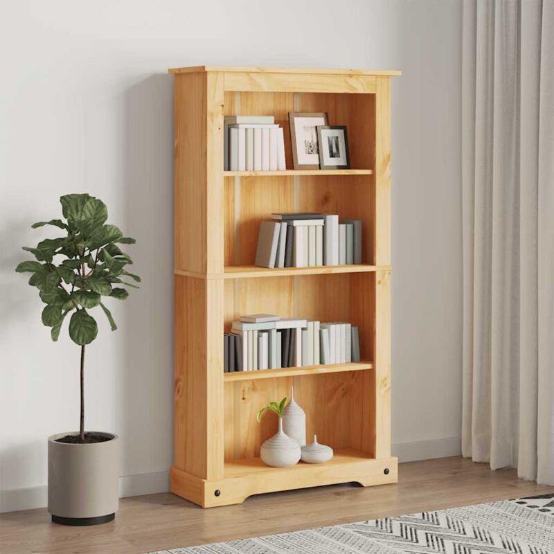 foto del prodotto libreria a 4 ripiani pino messicano corona range 81x40x170 cm