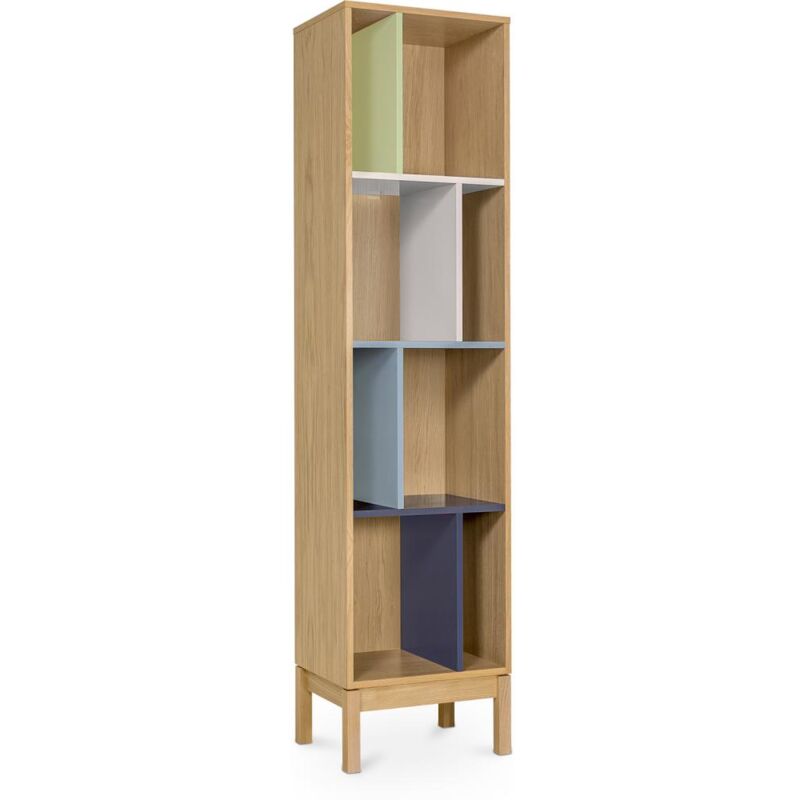 foto del prodotto libreria a colonna colorata in stile scandinavo multicolore