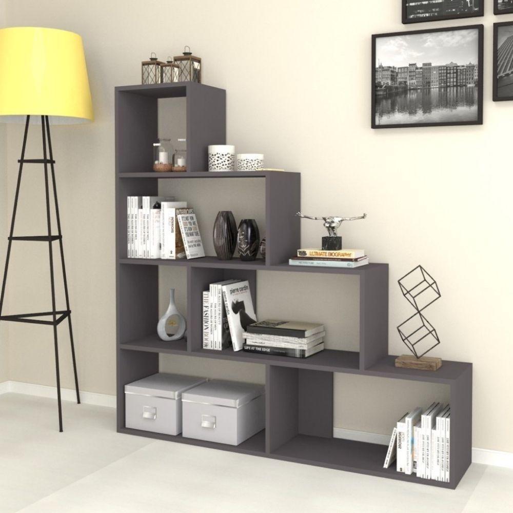 foto del prodotto libreria a scala alis 145x145 cm. colore beton