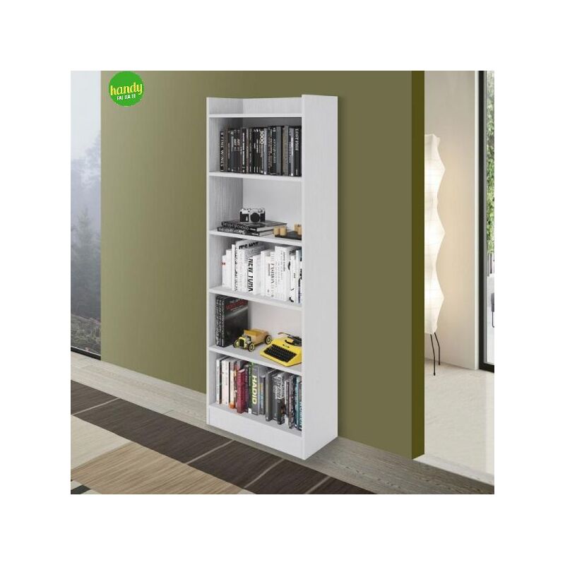 foto del prodotto libreria alessia handy h 180 bianco frassinato