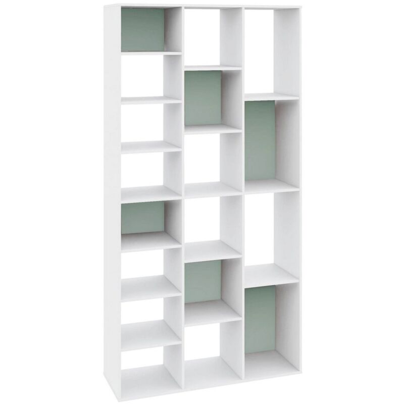 foto del prodotto libreria ""arctic"" struttura in legno mdf rivestito per interno -178 cm / bianco/naturale