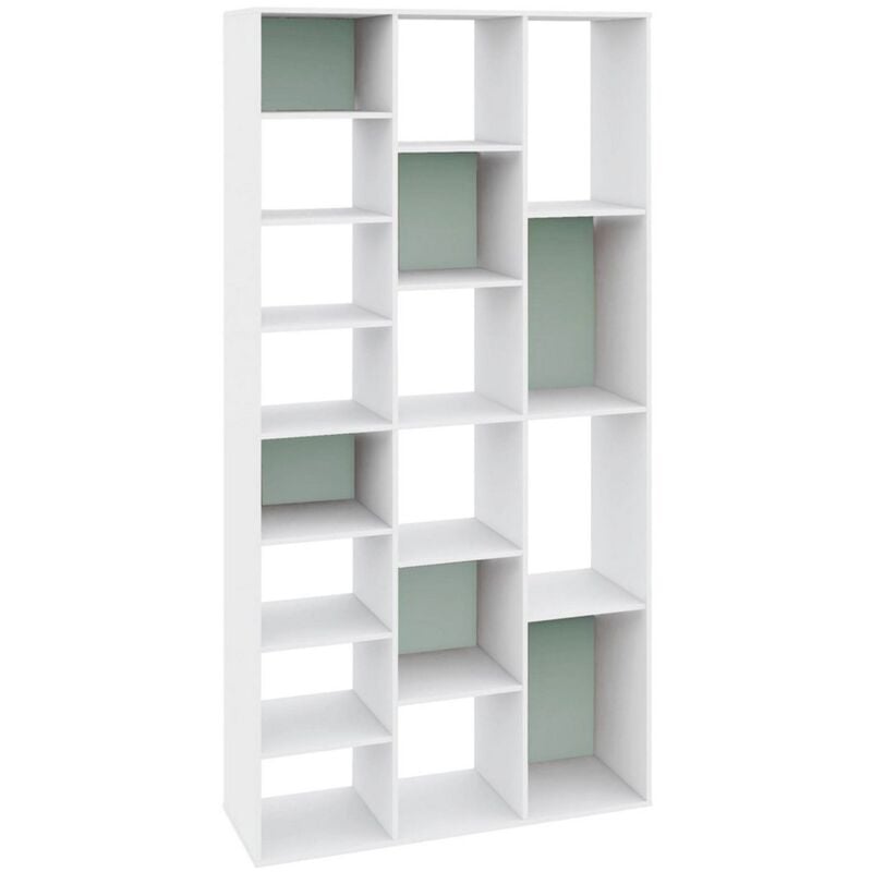 foto del prodotto libreria arctic struttura in legno mdf rivestito per interno 182 cm bianco