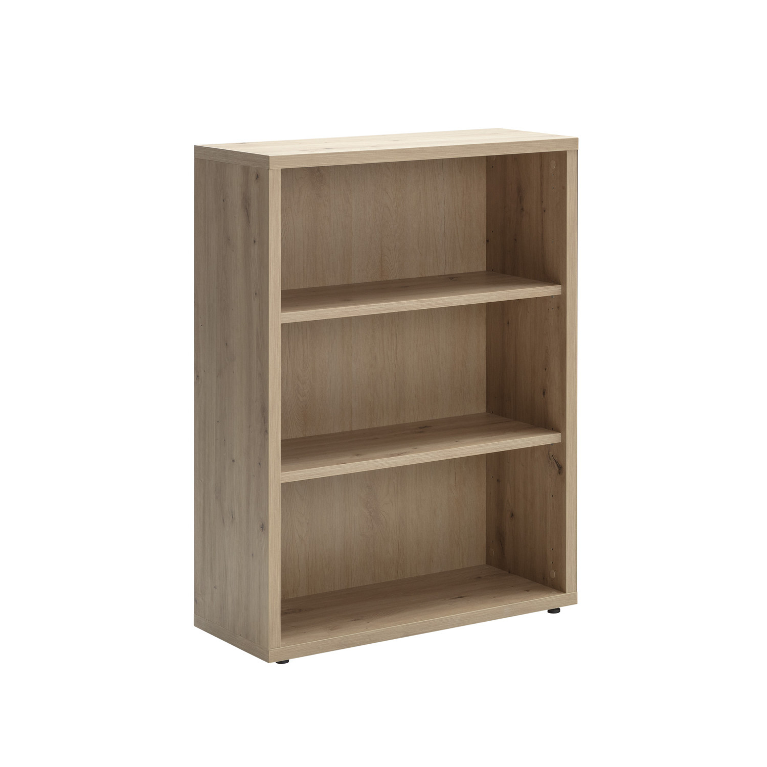 foto del prodotto libreria bassa con 2 ripiani regolabili dimensioni 111.90 cm x 81.60 cm x 35.70 cm