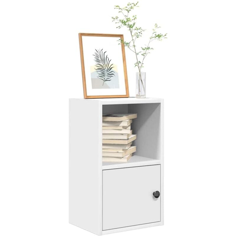 foto del prodotto libreria bianca 31x24x52 cm in legno multistrato vidaxl