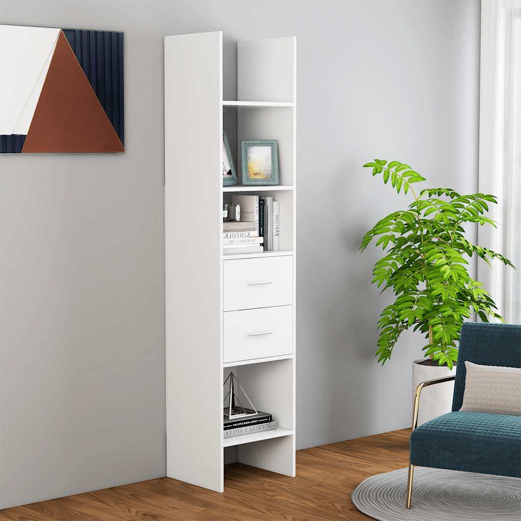 foto del prodotto libreria bianca 40x35x180 cm in truciolato cod mxl 55473