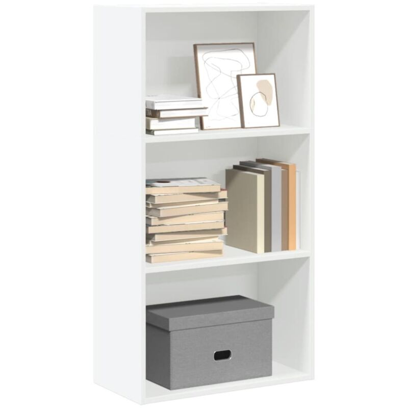 foto del prodotto libreria bianca 60x30x114 cm in legno multistrato vidaxl