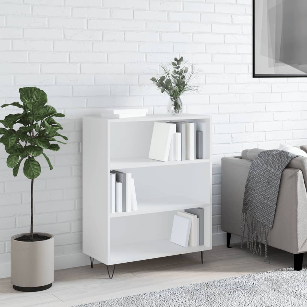 foto del prodotto libreria bianca 69,5x32,5x90 cm in legno multistratocod mxl 127723