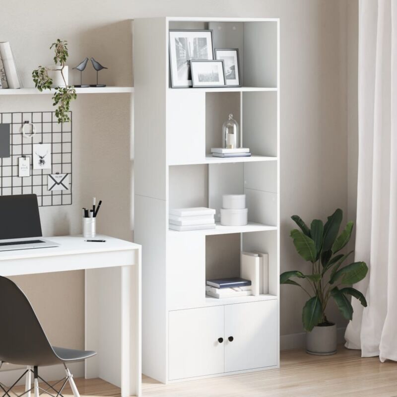 foto del prodotto libreria bianca 70x36x189 cm in legno multistrato vidaxl