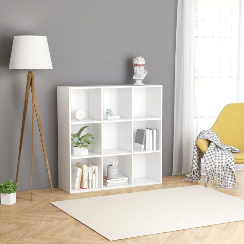 foto del prodotto libreria bianca 98x29x97,5 cm in legno multistrato vidaxl