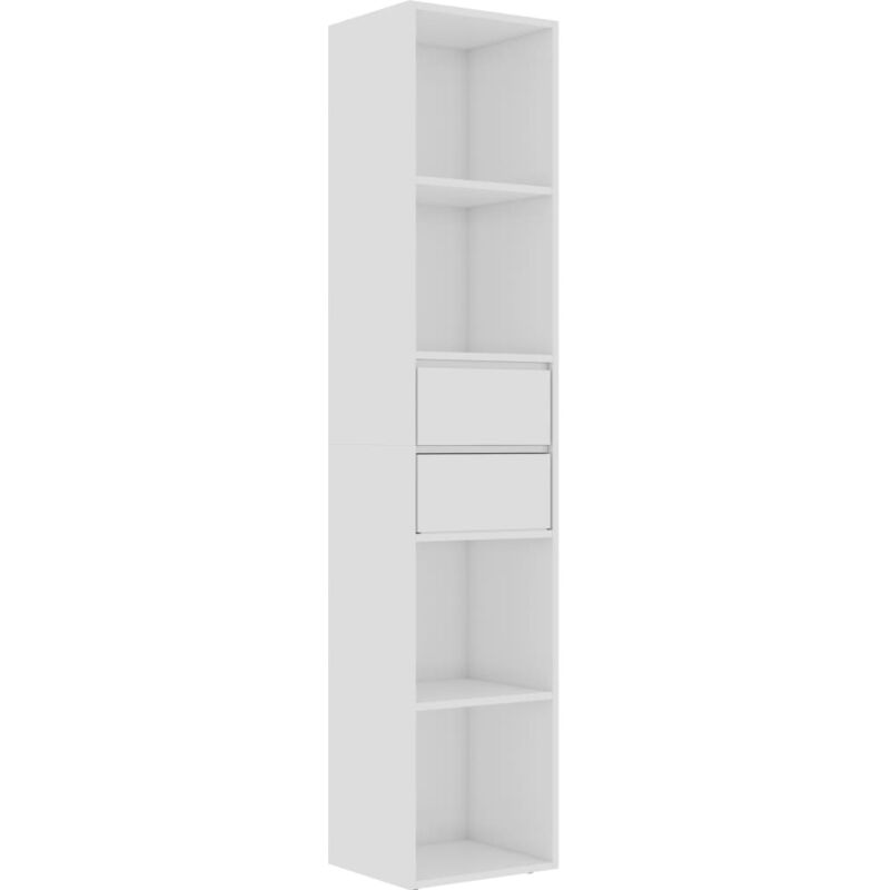 foto del prodotto libreria bianco lucido 36x30x171 cm in legno multistrato vidaxl