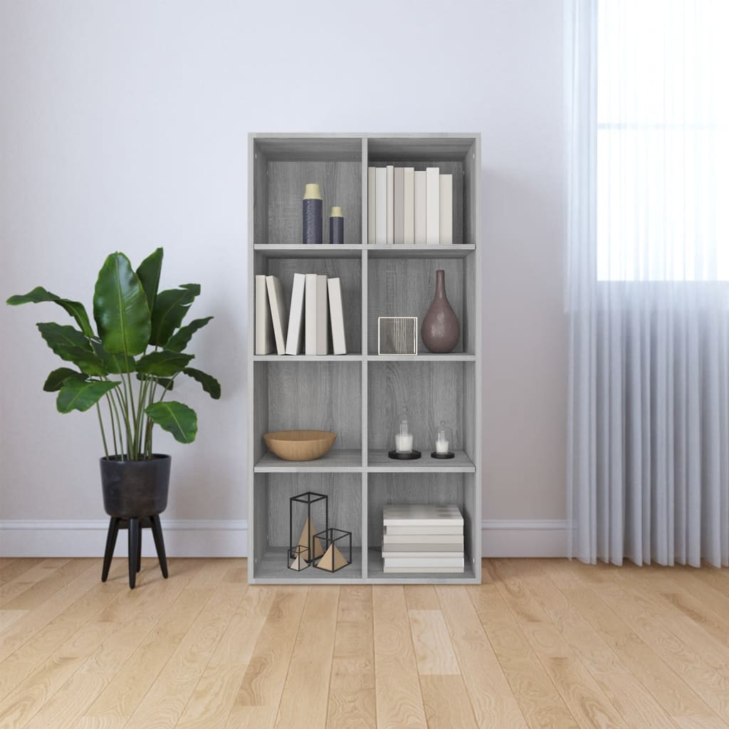 foto del prodotto libreria credenza grigio sonoma 66x30x130 cm legno multistrato vidaxl