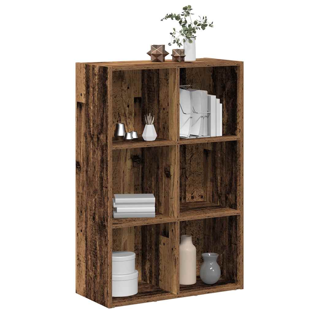 foto del prodotto libreria credenza legno antico 66x30x98 cm legno multistrato