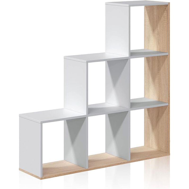 foto del prodotto libreria decorativa scaletta cubi 108x28xh110 cm