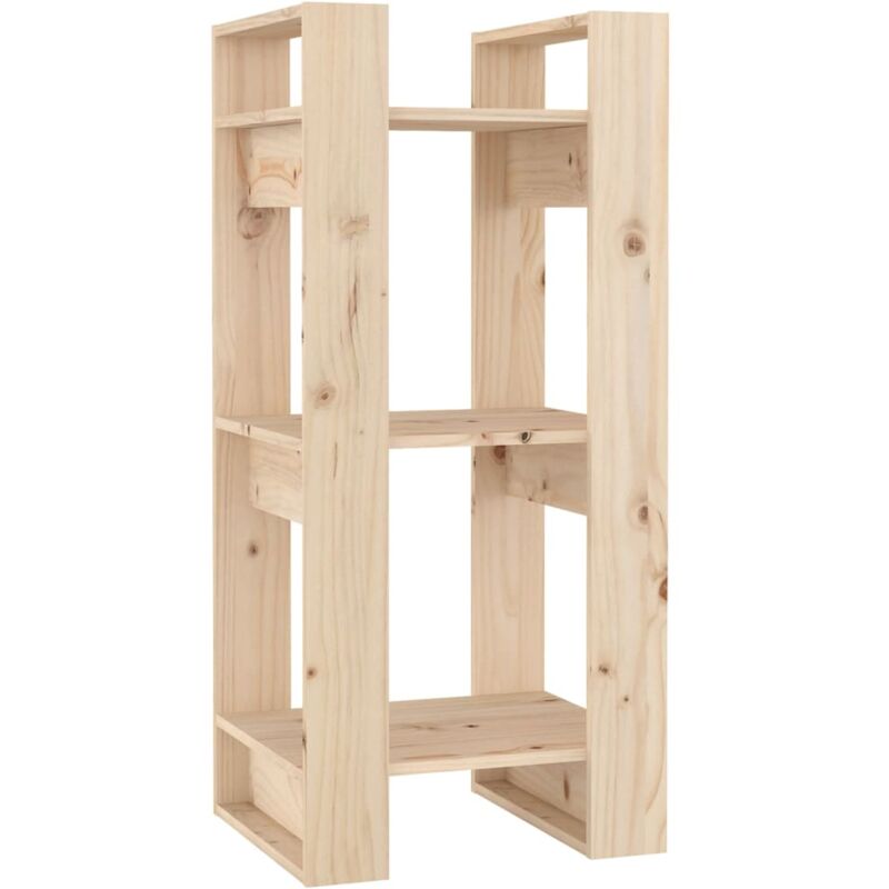 foto del prodotto libreria divisorio 41x35x91 cm in legno massello di pino vidaxl