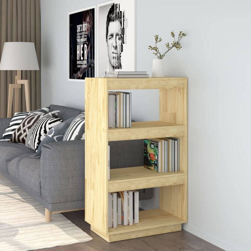 foto del prodotto libreria divisorio 60x35x103 cm in legno massello di pino vidaxl