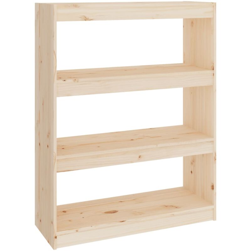 foto del prodotto libreria divisorio 80x30x103,5 cm in legno massello di pino vidaxl