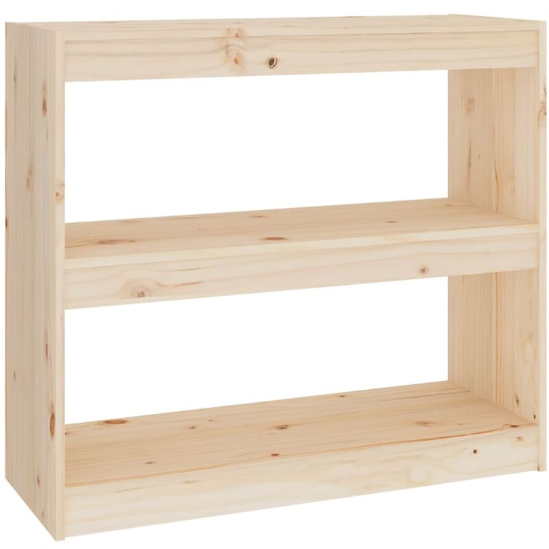 foto del prodotto libreria divisorio 80x30x71,5 cm in legno massello di pino vidaxl