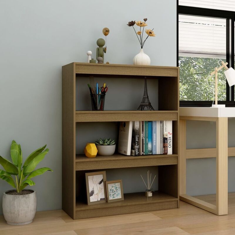 foto del prodotto libreria divisorio ambra 100x30x103 cm in massello di pino vidaxl