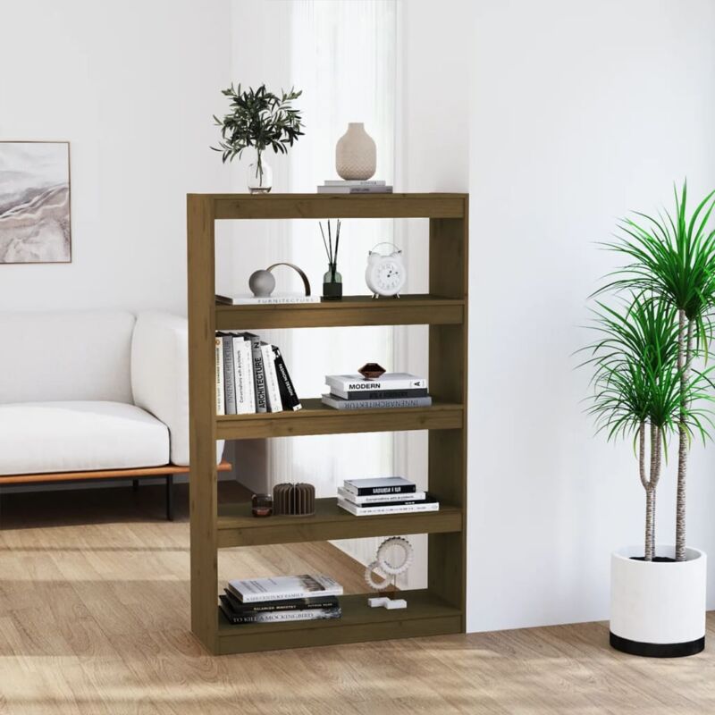 foto del prodotto libreria divisorio ambra 80x30x135,5 cm legno massello di pino vidaxl 284131