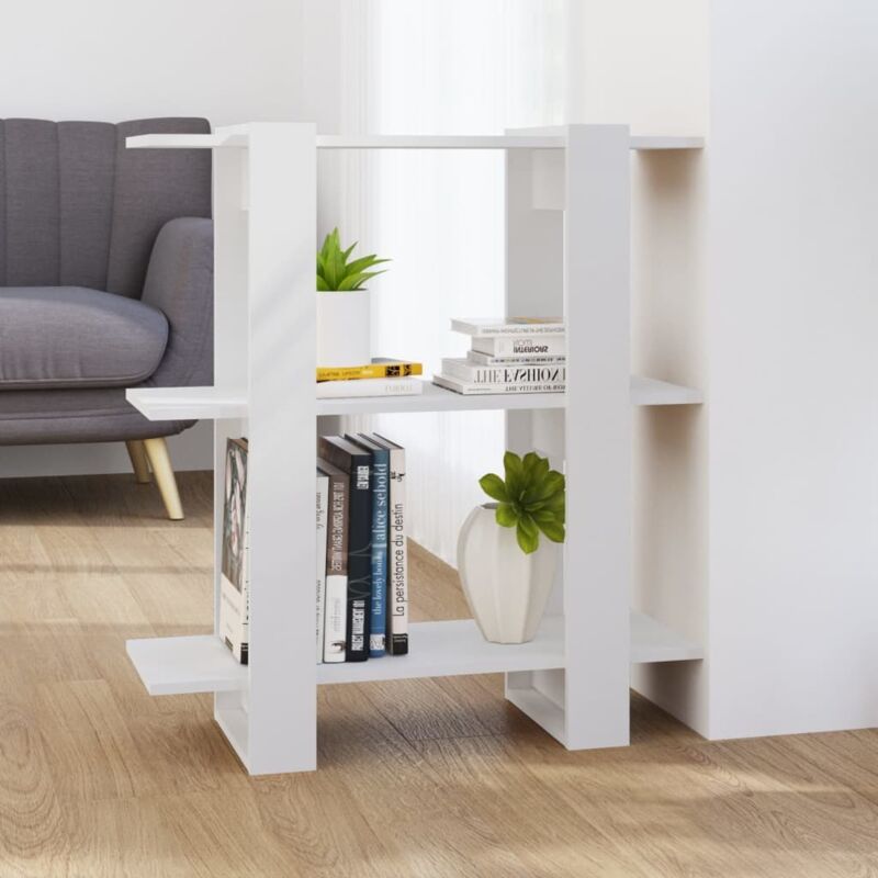 foto del prodotto libreria divisorio bianco 80x30x87 cm vidaxl