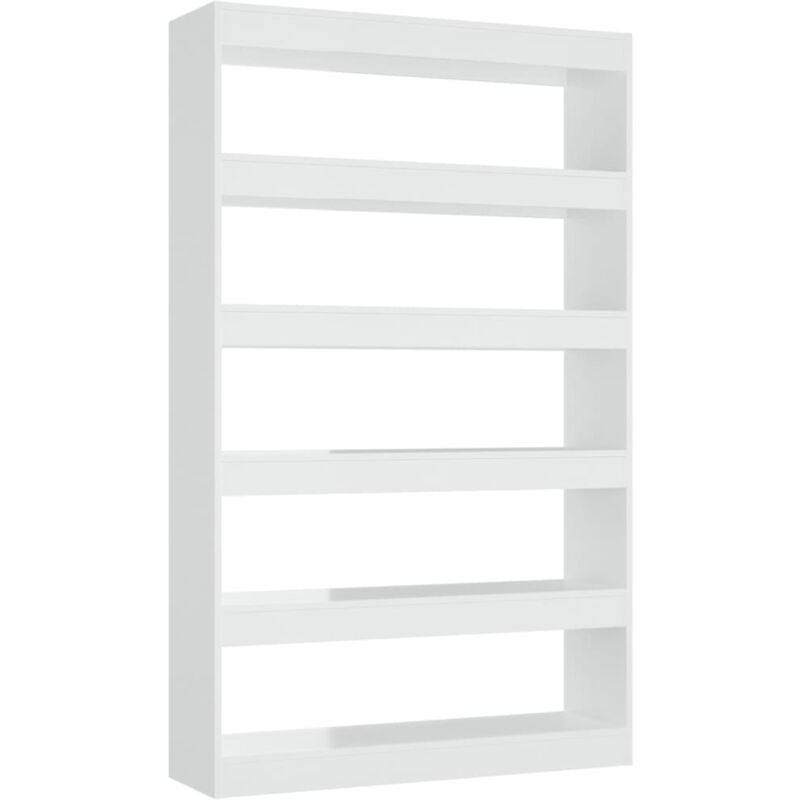 foto del prodotto libreria divisorio bianco lucido 100x30x166 cm vidaxl