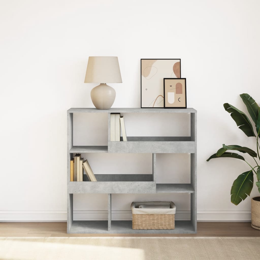 foto del prodotto libreria divisorio grigio cemento 100x33x94,5 cm vidaxl