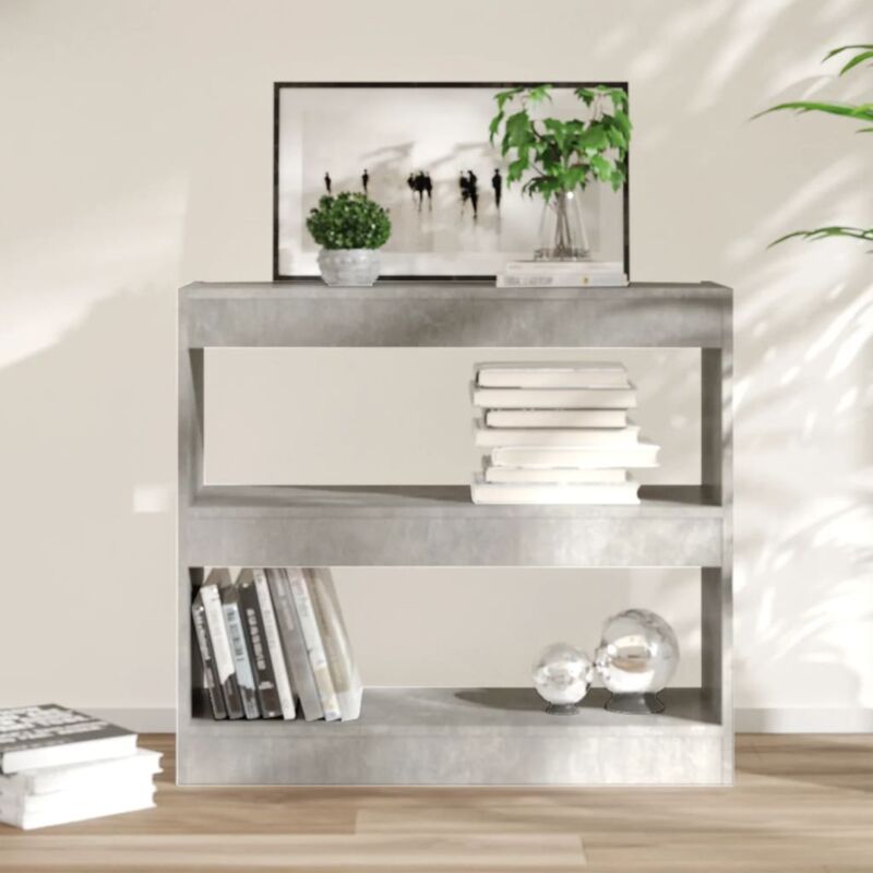 foto del prodotto libreria divisorio grigio cemento 80x30x72 cm vidaxl