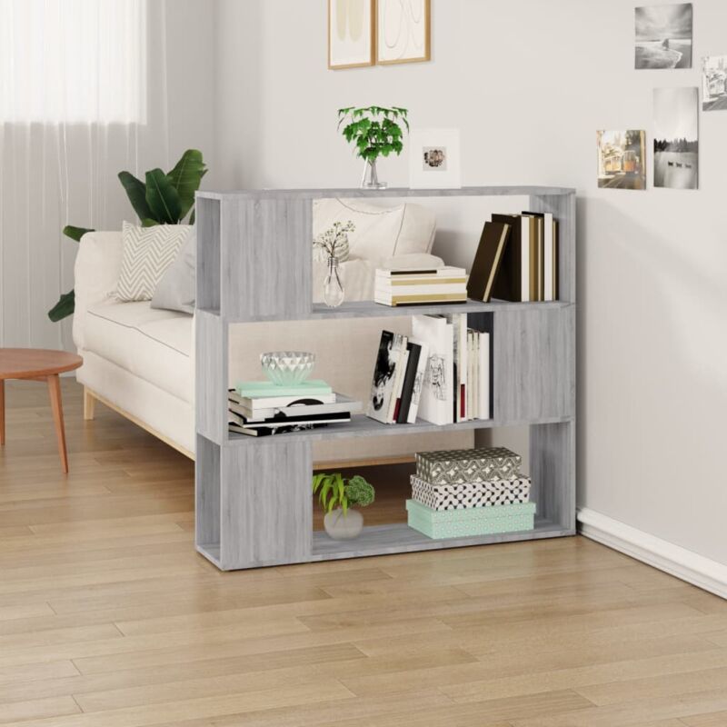 foto del prodotto libreria divisorio grigio sonoma 100x24x94 cm vidaxl
