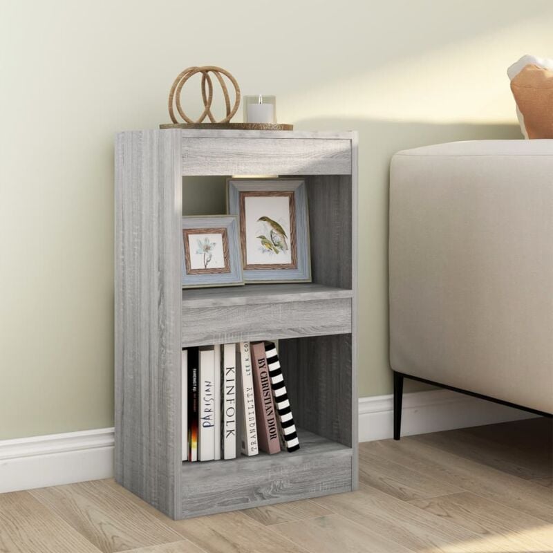 foto del prodotto libreria divisorio grigio sonoma 40x30x72 cm vidaxl