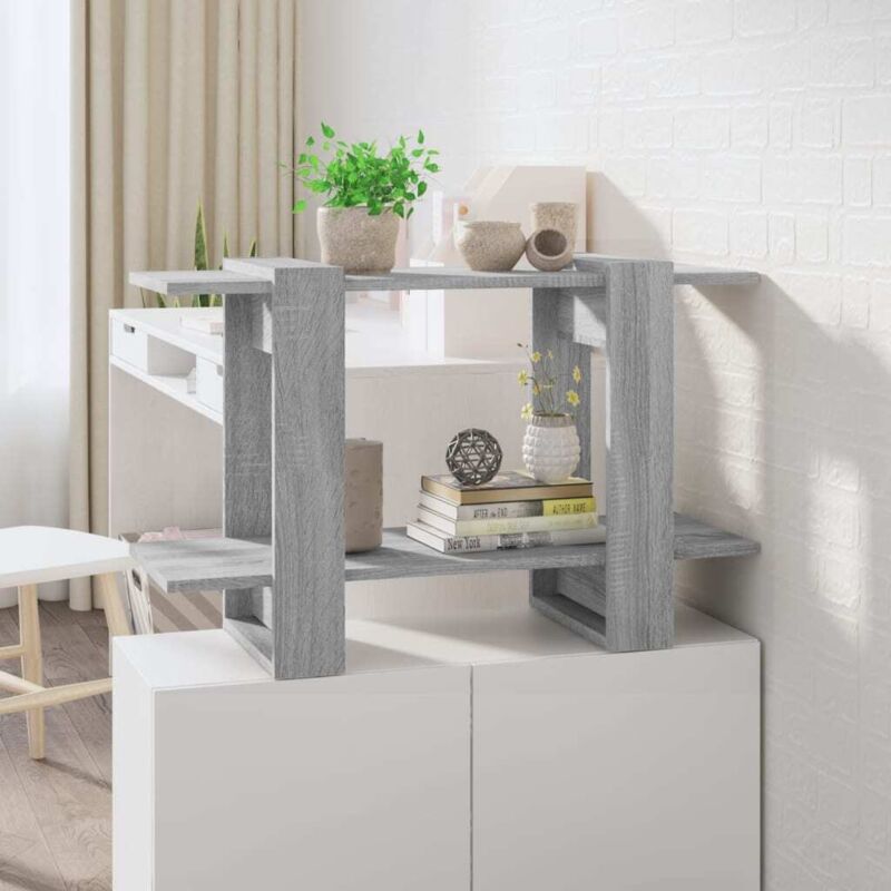 foto del prodotto libreria divisorio grigio sonoma 80x30x51 cm vidaxl