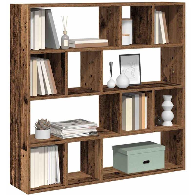 foto del prodotto libreria divisorio legno antico 105x24x102 cm vidaxl