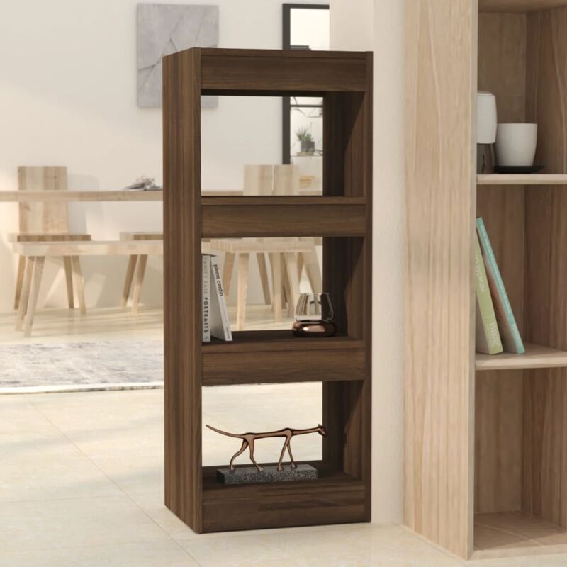 foto del prodotto libreria divisorio marrone rovere 40x30x103 cm in truciolato vidaxl