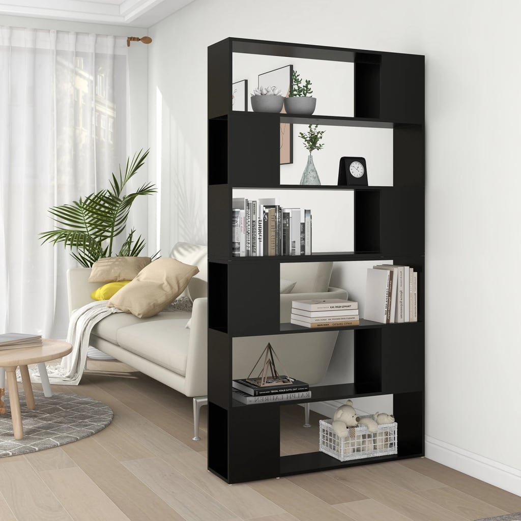 foto del prodotto libreria divisorio nero 100x24x188 cmcod mxl 126665
