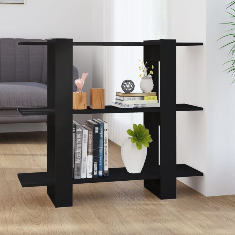 foto del prodotto libreria divisorio nero 100x30x87 cm vidaxl