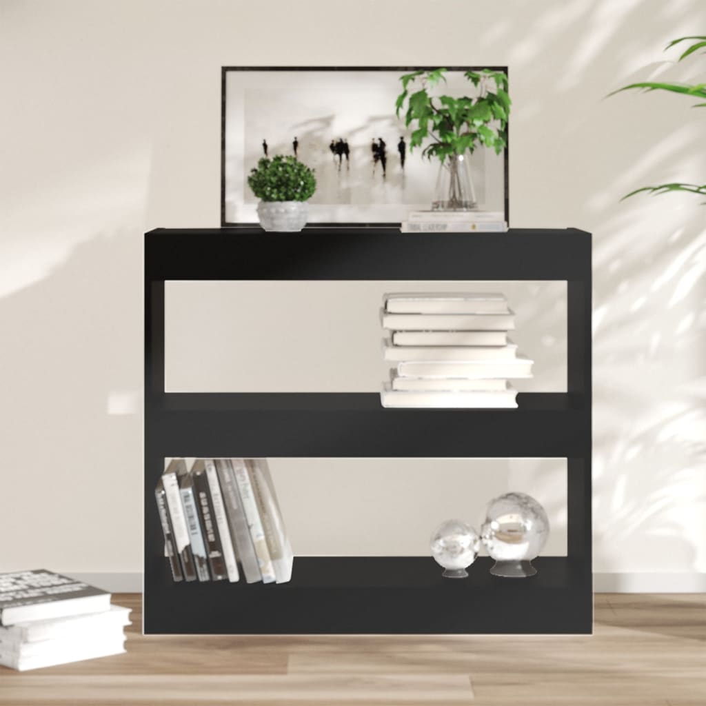 foto del prodotto libreria divisorio nero 80x30x72 cm vidaxl