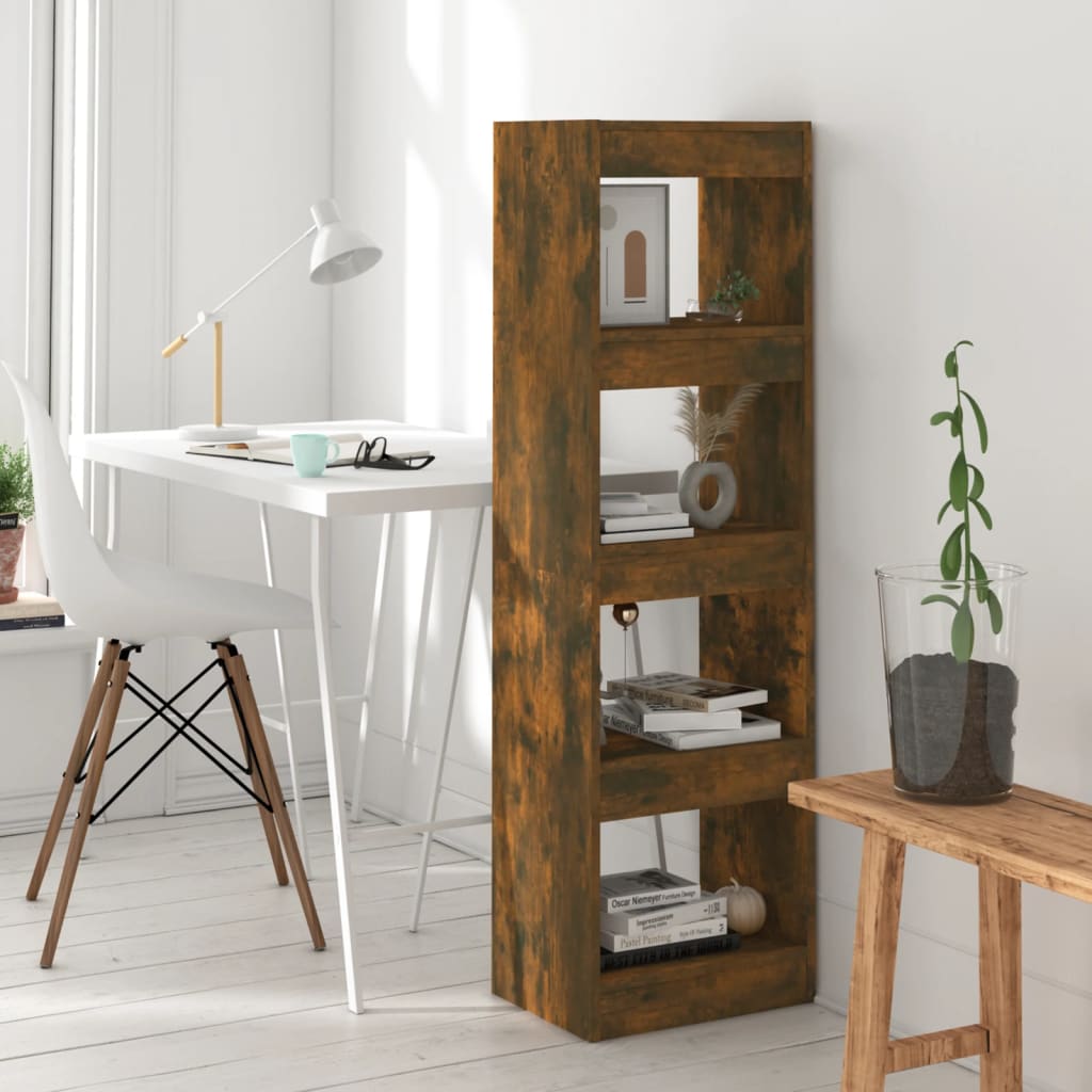 foto del prodotto libreria divisorio rovere fumo 40x30x135 cm cod mxl 19977
