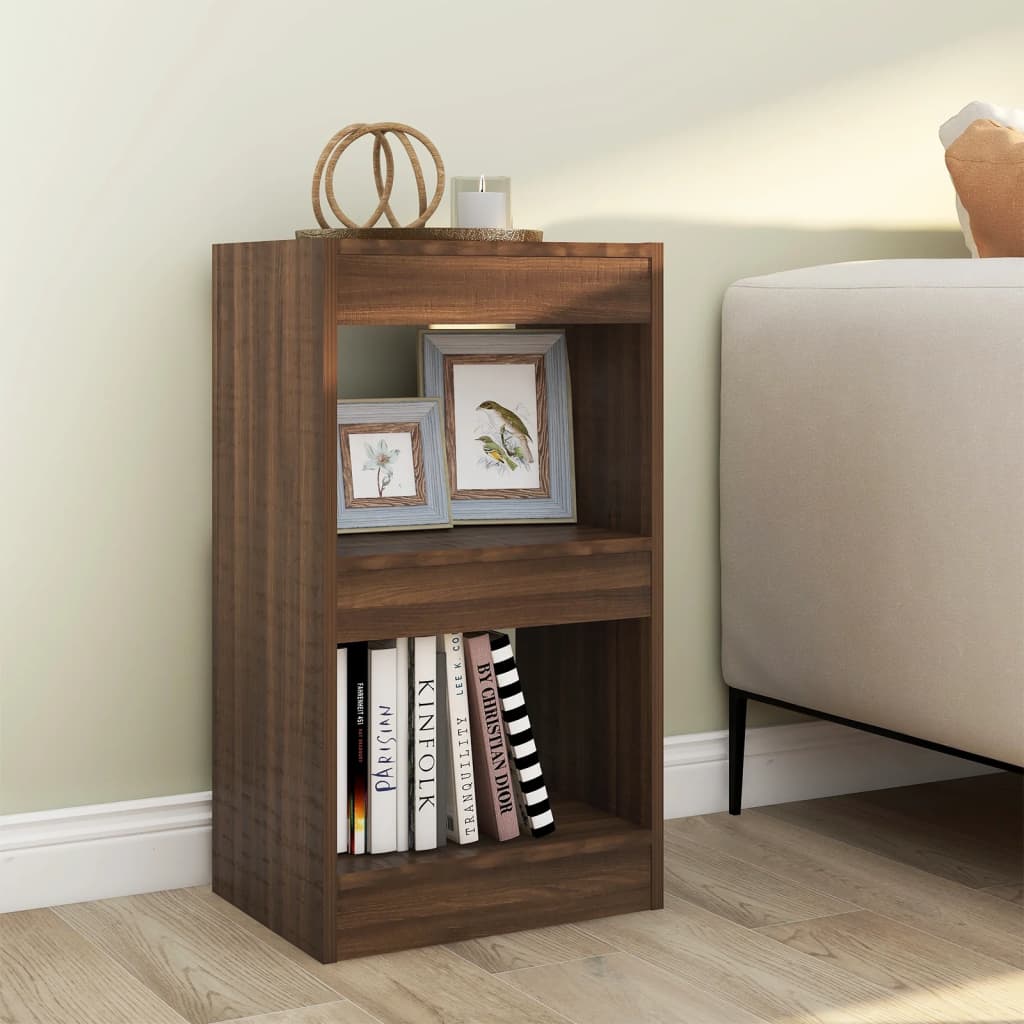foto del prodotto libreria divisorio rovere marrone 40x30x72 cm cod mxl 24407