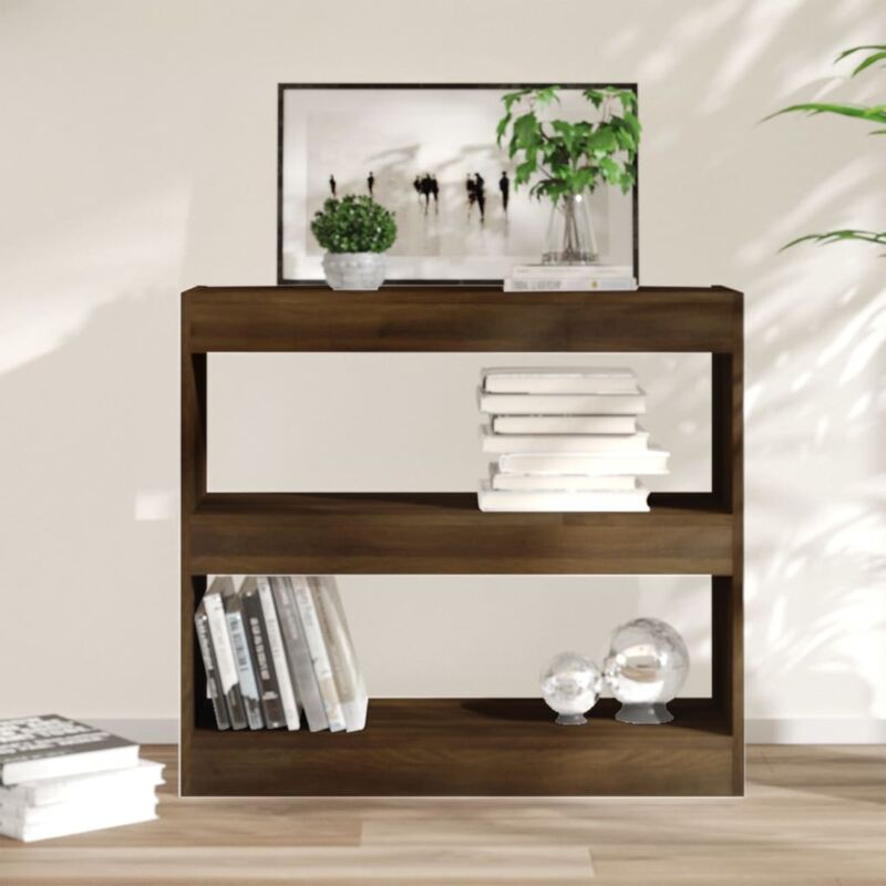 foto del prodotto libreria divisorio rovere marrone 80x30x72 cm vidaxl