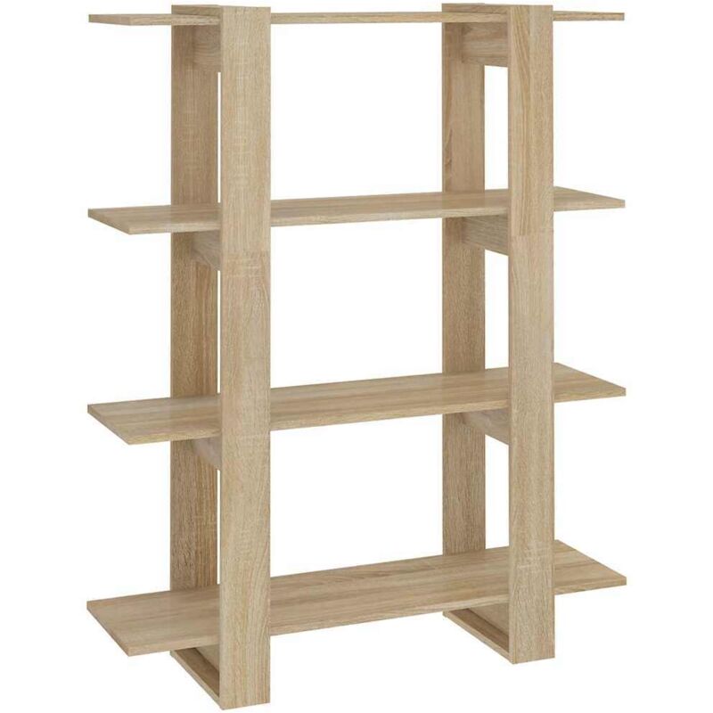 foto del prodotto libreria/divisorio rovere sonoma 100x30x123,5 cm vidaxl