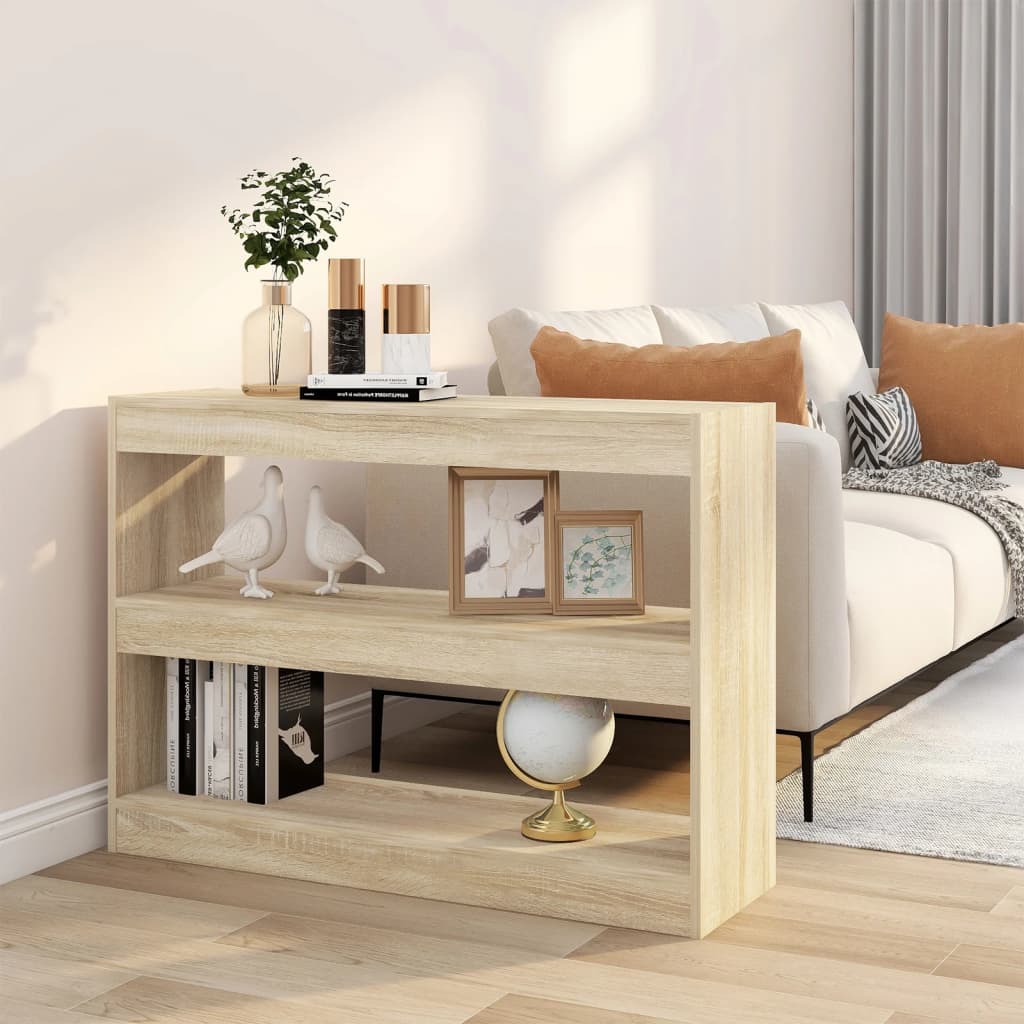 foto del prodotto libreria divisorio rovere sonoma 100x30x72 cm cod mxl 67406
